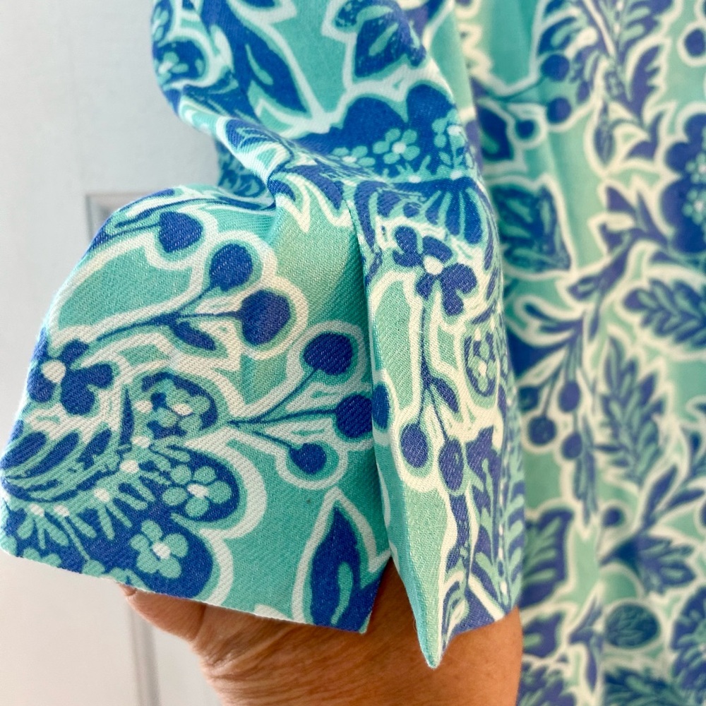 Sigrid Olsen Signature Tunic Jacket Island Flower 3/4 Sleeve size Medium - Picture 6 of 10